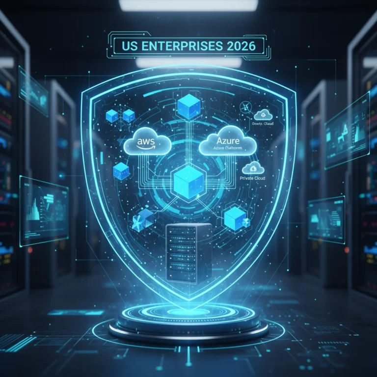 Advanced cloud security shield protecting enterprise data in a multi-cloud environment