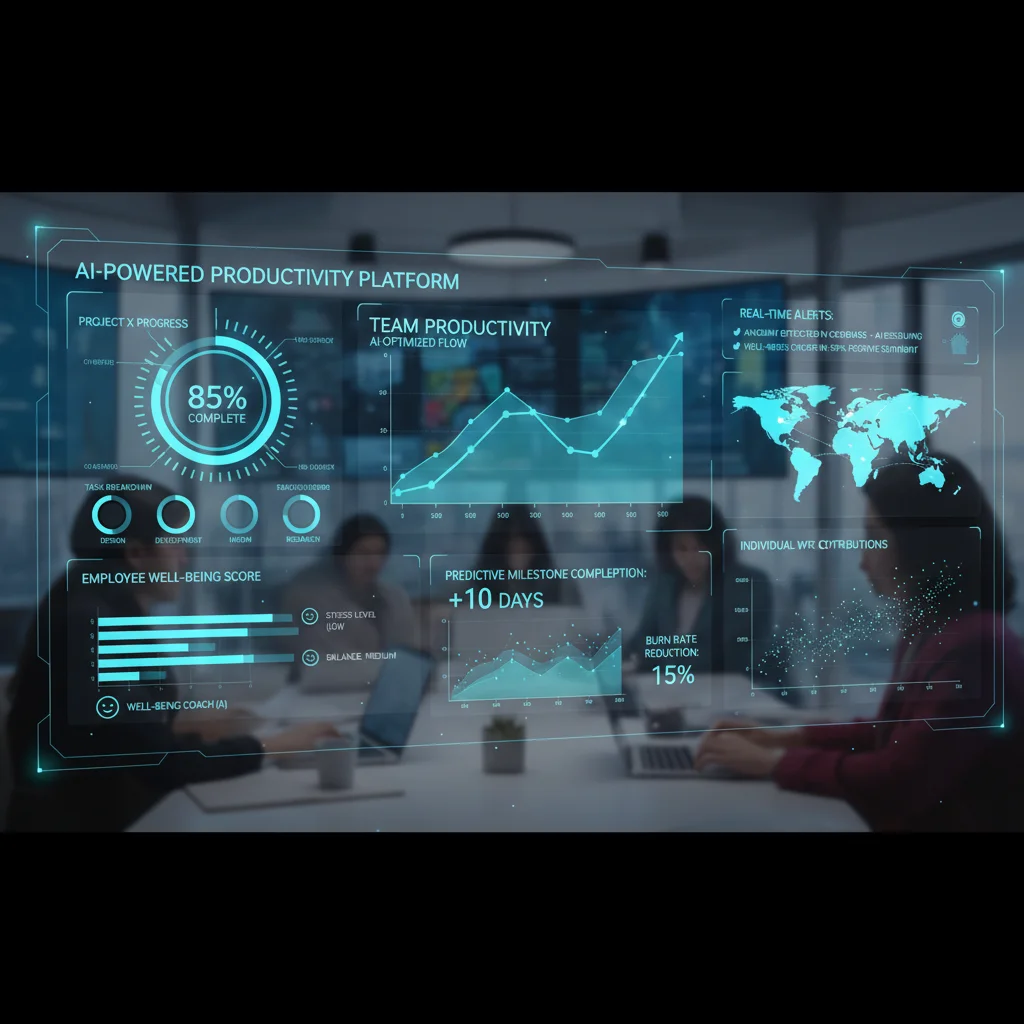 AI-driven analytics dashboard for hybrid work productivity