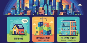 Housing Affordability Crisis: 3 Innovative Solutions Piloted in the US (2026 Update) Innovative housing solutions infographic for affordable living in urban America