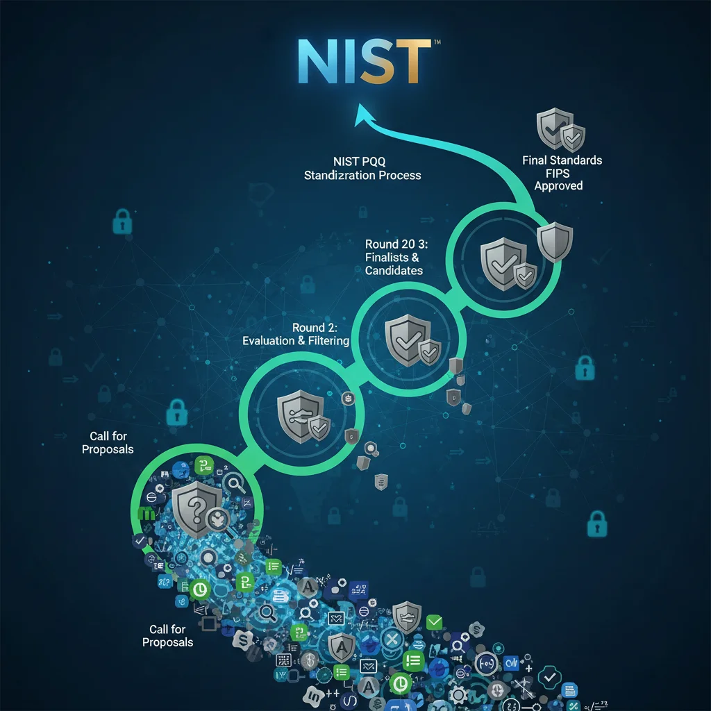NIST post-quantum cryptography standardization process and selected algorithms