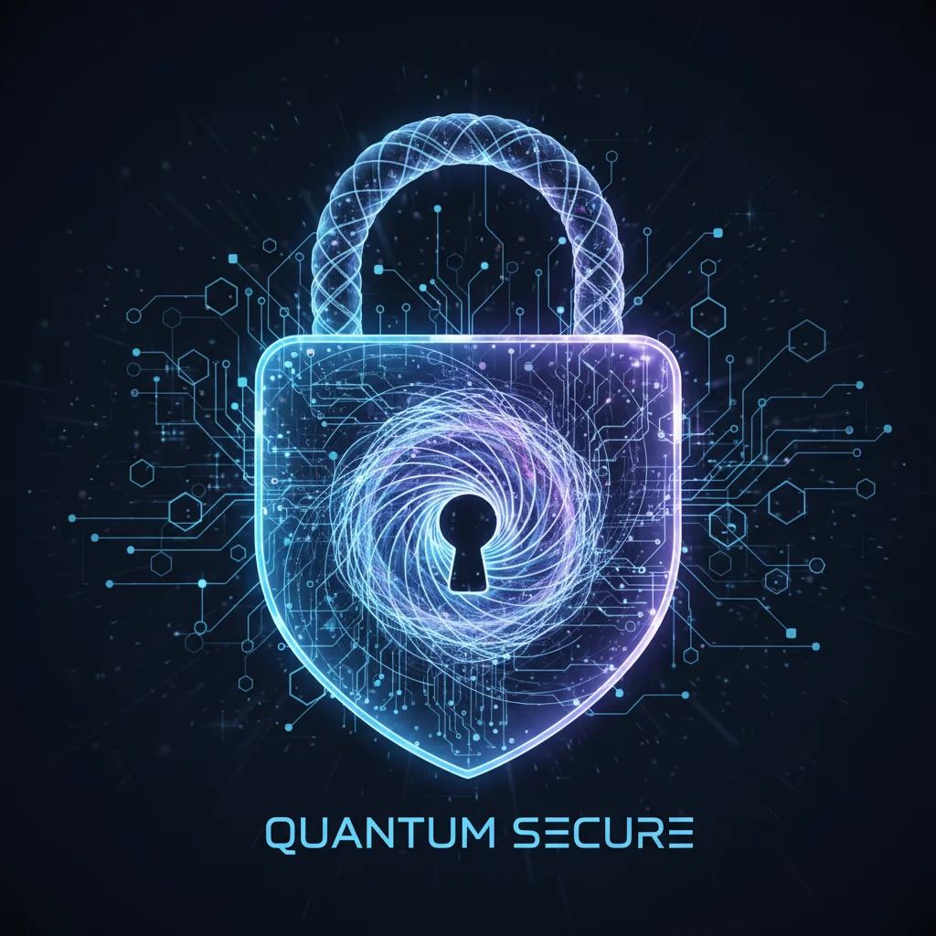 Quantum cybersecurity padlock with data network