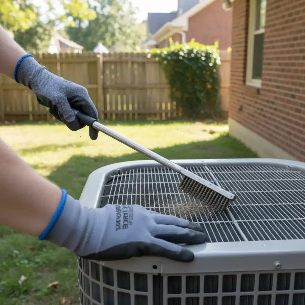 Cleaning HVAC condenser coils for efficient home cooling