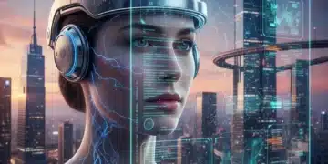 Futuristic Brain-Computer Interface device in use, illustrating neurotechnology advancements in 2026